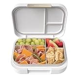 Bentgo Modern - Leak-Resistant Bento Lunch Box For Adults, Teens, & Larger Appetites; Reusable BPA-Free Meal Prep Container with 3 or 4 Compartments, Dishwasher/Microwave Safe; 44oz (White)