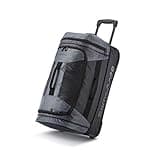 Samsonite Andante 2 Wheeled Duffel Bag – 22-Inch Durable Rolling Luggage with Inline Skate Wheels, Push-Button Handle & Spacious Compartments – Travel-Friendly and Lightweight - Moss Green/Black
