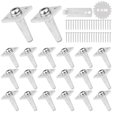 Mabeeze One-Way Anchor Vise for Grape Trellis – 20 Pack Heavy-Duty Wire Tightener for 8-11 Gauge with Screws – Secure Vineyard, Arbor, and Fence Tensioning