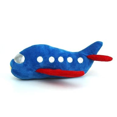 Zerodis Squeaky Dog Chew Toys, Plush Dog Toy Airplane Plush Dog Toys Cute Stuffed Pet Plush Toys Bite Squeaky Toy Interactive Anxiety Reduction Toy for Cats Dogs