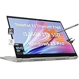 Lenovo ThinkPad X1 Titanium Yoga 13.5" 2-in-1 Laptop (Intel 4-Core i5-1130G7, 16GB RAM, 1TB SSD, QHD Touchscreen) Precision Pen, Lightweight, 3-Year Warranty, Business PC, Win 11 Pro (Renewed)