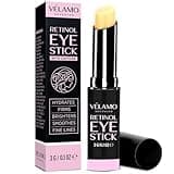 VELAMO ADVANCED Retinol Eye Stick: Retinol Eye Cream for Dark Circles and Puffiness with 1% Bakuchiol and Caffeine - Visibly Reduces Fine Lines Wrinkles Under Eye Bags with Upgraded Formula 0.1 OZ/3g