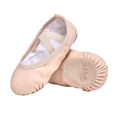 Stelle Ballet Shoes PU Ballet Flats for Girls(Ballet Pink,9MT)