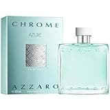 Azzaro Chrome Azure Eau de Toilette – Aquatic & Fresh Mens Cologne for Summer – Woody & Earthy Fragrance – Lasting Wear – Scent Notes of Bergamot, Lavender, Marine Notes - Perfumes for Men, 3.3 Fl Oz