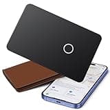 iVANKY Wallet Tracker Card, Smart Rechargeable Thin Wallet Finder, Works with Apple Find My (iOS Only), Item Finder for Luggage Tags, Passports, Phone, Water Resistant (Android Not Supported)
