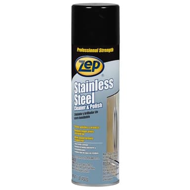 Zep Stainless Steel Cleaner & Polish - 16 oz (Pack of 1) - 1048844 - Removes fingerprints, smudges, dirt and dust