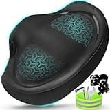 Twomaples 2025 New Noseless Bike Seat Cushion for Men & Women - Extra Padding & Comfort Wide Bicycle Seat, Oversized Comfortable Saddle for Peloton Bikes, Exercise Bikes, Electric Bikes, Cruiser Bikes
