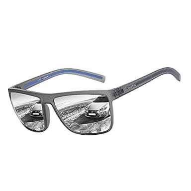 ZENOTTIC Polarized Sunglasses Men Square: Lightweight Durable TR90 Frame UV400 Protection Sun Glasses Driving Fishing Golf