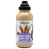 Chosen Foods Everything Bagel Sauce, for Hamburgers, Sandwiches, Nuggets, Wings, Fries, and More 9 floz