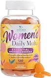 Women's Complete Daily Multivitamin Gummies - Vitamin A, C, D, E, B6, B12, Biotin & Calcium - Immune Health & Energy Support - Peach Flavored Gummy Vitamins for Women, Non-GMO & Delicious - 120 Count