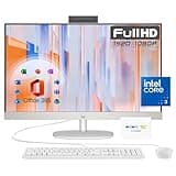 HP 27 inch All-in-One Desktop PC, FHD Display, 13th Gen Intel Core 6-core Processor, 32 GB RAM, 1 TB SSD, Wi-Fi 6, HDMI, USB-C, 1-Month Trial for Microsoft 365, Windows 11