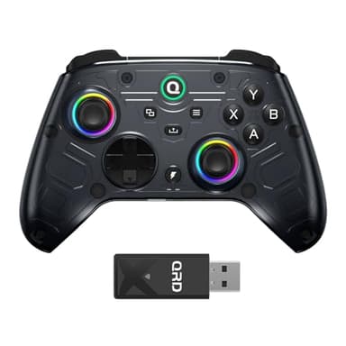 QRD FERROX M5 Wireless Controller for Xbox Series X|S,One,Switch,PC,Xbox Controller with 2.4Ghz USB Dongle,Hall-Effect Anti-Drift,Flexible Macro Recording,Turbo