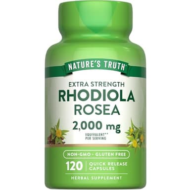 Nature's Truth Rhodiola Rosea | 120 Capsules | Non-GMO & Gluten Free Extract Supplement