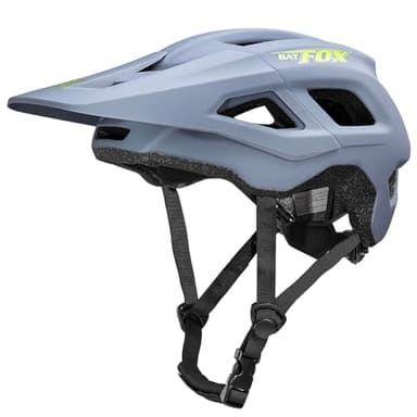 BATFOX NTA 8776 E-Bike & Mountain Bike Helmet for Adults Youth, E-MTB Cycling Helmet for Men Women (52-60CM) (Gray, M(52-56CM))