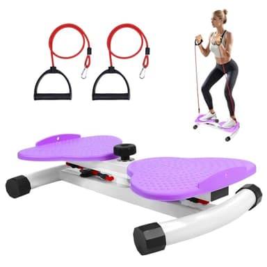 waist twister，waist twisting machine twister board with 300 lbs Weight Capacity, Noiseless Fitness Tool Foot Massage, Core Workout for Belly Fat Loss Anti-Slip Home Gym Equipment for Women Men purple