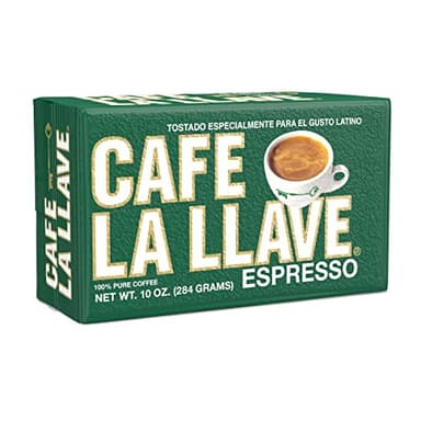 Cafe La Llave Dark Roast Ground Espresso Coffee, 10 oz Bricks – Bold Cuban-Style Blend, Moka Pot, Espresso, Drip – Strong Rich Flavor