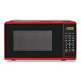 Red Digital Microwave Oven Proctor cooking and defrosting child safety lock