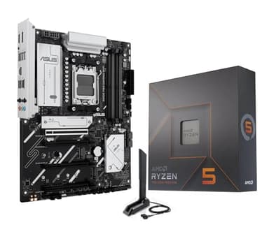 MICRO CENTER AMD Ryzen 5 7600X CPU Processor Bundle with ASUS B650E MAX Gaming WiFi AM5 ATX Motherboard (DDR5, PCIe 5.0, 3X M.2, Wi-Fi 6E)