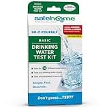 Safe Home® 12-in-1 Drinking Water Test Kit – DIY Testing for Hardness, Copper, Nitrate, Fluoride, Iron, and More – City Taps or Well Water – 10-Strips Issue a Total of 120 Tests/Kit