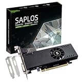 SAPLOS Radeon RX 550 Low Profile Graphics Card, 4GB GDDR5 128-bit, HDMI VGA DVI-D, Video Card for PC Gaming, Computer GPU, DirectX 12, Low Power