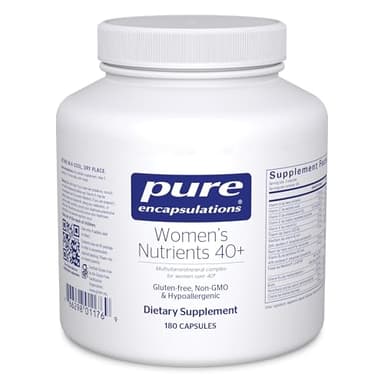 Pure Encapsulations Women's Nutrients 40+ - Multivitamin for Women Over 40 to Support Urinary Tract Health, Breast Cell Health & Eye Integrity* Vitamin C & E - Gluten-Free & Non-GMO - 180 Capsules