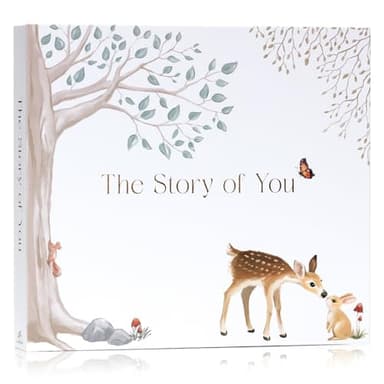 Baby Memory Book for Boy or Girl - First 5 Year Keepsake Album from Pregnancy to Age Five - Baby Book to Record Baby's Milestones and Photos - 1st Gender Neutral Photo Books for Newborn Babies