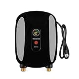 3000W 110V 68-126°F Mini Instant Electric Tankless Hot Water Heater with LCD Display Washing Heating System for Kitchen Bathroom Home