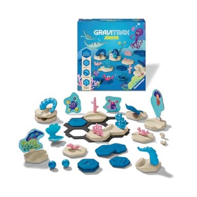 Ravensburger GraviTrax Junior Extension Ocean - Marble Run, STEM and Construction Toys for Kids Age 3 Years Up - Kids Gifts