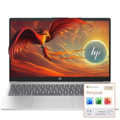 HP Business Laptop with Microsoft Office 365, 1TB OneDrive and 128GB SSD, 8GB RAM, 4-Core Intel 13th Gen Processor | No Mouse, Fast Response, Long Battery Life, Good Value