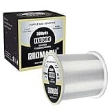 RIKIMARU Fluoro Fishing Line, 100% Fluorocarbon Coated Fishing Line (Clear, 8LB/0.26mm/300Yds)