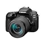 Canon DSLR Camera [EOS 90D] with 18-135 is USM Lens | Built-in Wi-Fi, Bluetooth, DIGIC 8 Image Processor, 4K Video, Dual Pixel CMOS AF, and 3.0 Inch Vari-Angle Touch LCD Screen, Black