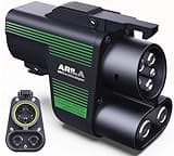 Arila Tesla Supercharger (NACS) to CCS1 Charging Adapter,500-1000V Electric Vehicle Charging Adapter for Tesla V3/V4 DC Fast Charging Stations,Fit for Ford, Rivian, GM, Volvo and Polestar EVs-Green