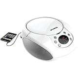 Proscan Elite Portable CD Boombox with AM/FM Radio - White