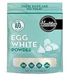 Healthier Comforts Egg White Protein Powder | Pure Dried Egg Whites, Unflavored | Pasteurized, Ready to Eat, Gluten Free, Made in USA | Perfect for Shakes, Meringue, Royal Icing, Baking (7 oz)