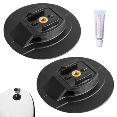 SquEqu 2 Pack Surfboard Camera Mount Base Replacement Support Stand Holder Bracket for GoPro Hero Osmo Paddle Board SUP Kayak Bodyboard Wakeboard Foam Action Cam Beach Wave Surfing Kit