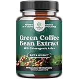 Green Coffee Bean Extract for Weight Loss - Weight Loss Pills for Women and Men - Appetite Suppressants for Weight Loss with Chlorogenic Acid - Herbal Fat Burner to Assist with Weight Loss 120 Count