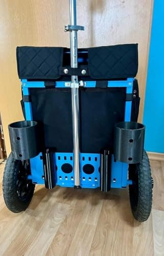 Umbrella and Retriever Holder for Zuca LG Cart - Compatible with Zuca LG/Trekker LG Disc Golf Carts | Lightweight & Compact for Outdoor Use
