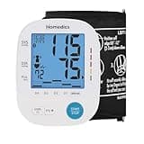 Homedics 700 Series Arm Blood Pressure Monitor with 5-Day Trend View, Irregular Heartbeat & Motion Detection, Bluetooth for App Sync, 2 Users, 120 Memories Each, Soft Arm Cuff (9"-17")