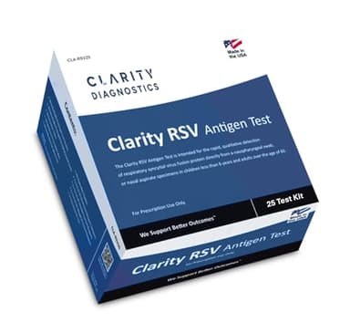 Clarity RSV Antigen Test (CLA-RSVNS25) CLIA Waived, 25 Tests Per Box