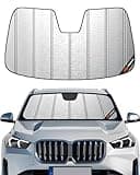 Pigenius Car Windshield Sun Shade fits 2016-2023 BMW X1,Heavy-Duty Thick Blackout Front Window Sunshade Summer Car Protector Block UV Rays