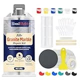 Tile, Granite and Marble Repair Kit(Color Match), Tub and Fiberglass Shower Repair Kit with Strong Adhesion, Porcelain Stone Repair Kit for Cracks, Holes, Chips, Scratches, Dents