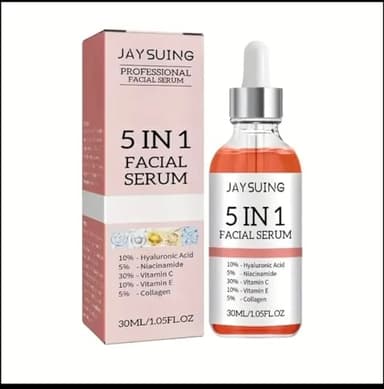 Tratamiento facial con Acido Hialuronico, Colageno, Niacinamida, Vitamina C y E. Formula de Hidratacion para Minimizar Poros, Adecuado para todo los tipos de Piel, No irritante, Libre de Alcohol