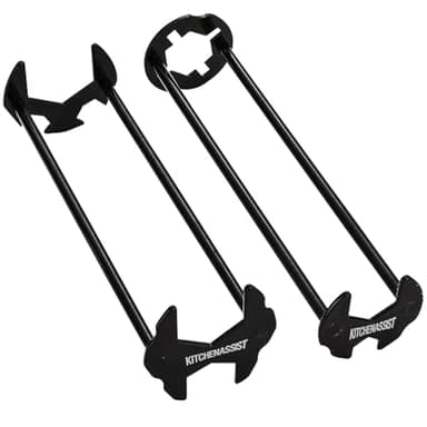 2pcs Basin Wrench Multifunctional Sink Wrench 7 Sizes Faucet Tool Four-jaw Hex Spanner Universal Plumbers Tool for Tight Spaces Kitchen Bathroom Home