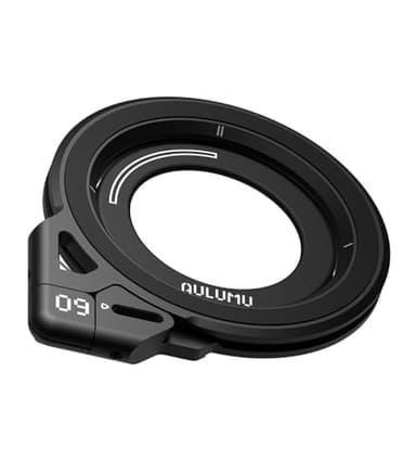 Aulumu G09 Magnetic Ring Grip | Omnidirectional Rotation | MagSafe Compatible | Aluminium Alloy Construction | Stable Dual-Sided Magnetic Attachment | Includes Handle Ring Phone Stand- Black