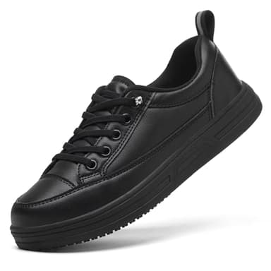 Treesky Non Slip Work Shoes for Women in Food Service - Slip Resistant, Waterproof, Comfortable & Lightweight Sneakers, Suitable for Restaurant, Kitchen & Nursing Crews