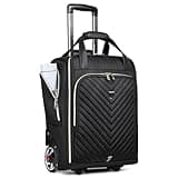 RUCYEN Carry-On Underseat Luggage with Wheels,18 inch Carry-on Luggage for Airlines,Underseat Lightweight Suitcase for Women,Softside Overnight Luggage for Business Travel