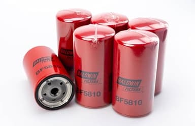 Baldwin BF5810 Fuel/Water Separator Spin-On Filter 6 Pack – 3 Nominal / 10 Absolute Micron – 13/16-12 Thread | 3 11/16″ OD × 7 3/32″ L | Replaces Detroit Diesel 23518482, FF5206, Wix 33120, P556916