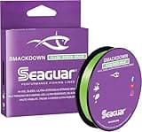 Seaguar Smackdown High Visibility Braided Fishing Line, 10lb Break Strength, 300yds, Flash Green - 10SDFG300