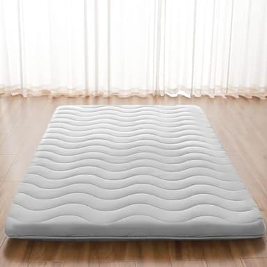 Japanese Futon Floor Mattress, 100% High Density Comfortable Foam, 3.5" Thicken Foldable Mattress Tatami Mat Sleeping Pad, Ideal for Comfort and Support, Kids Floor Lounger Pillow Bed Sofa (Twin）