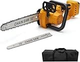 Mini Chainsaw Cordless for Dewalt 20V Battery, Brushless Electric Chainsaw 12"/ 10" with Auto Oiler & Security Lock, for Tree Trimming, Branch Wood Cutting (Tool Only)
